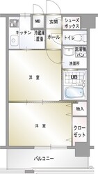 エンクレスト天神CLASSの物件間取画像